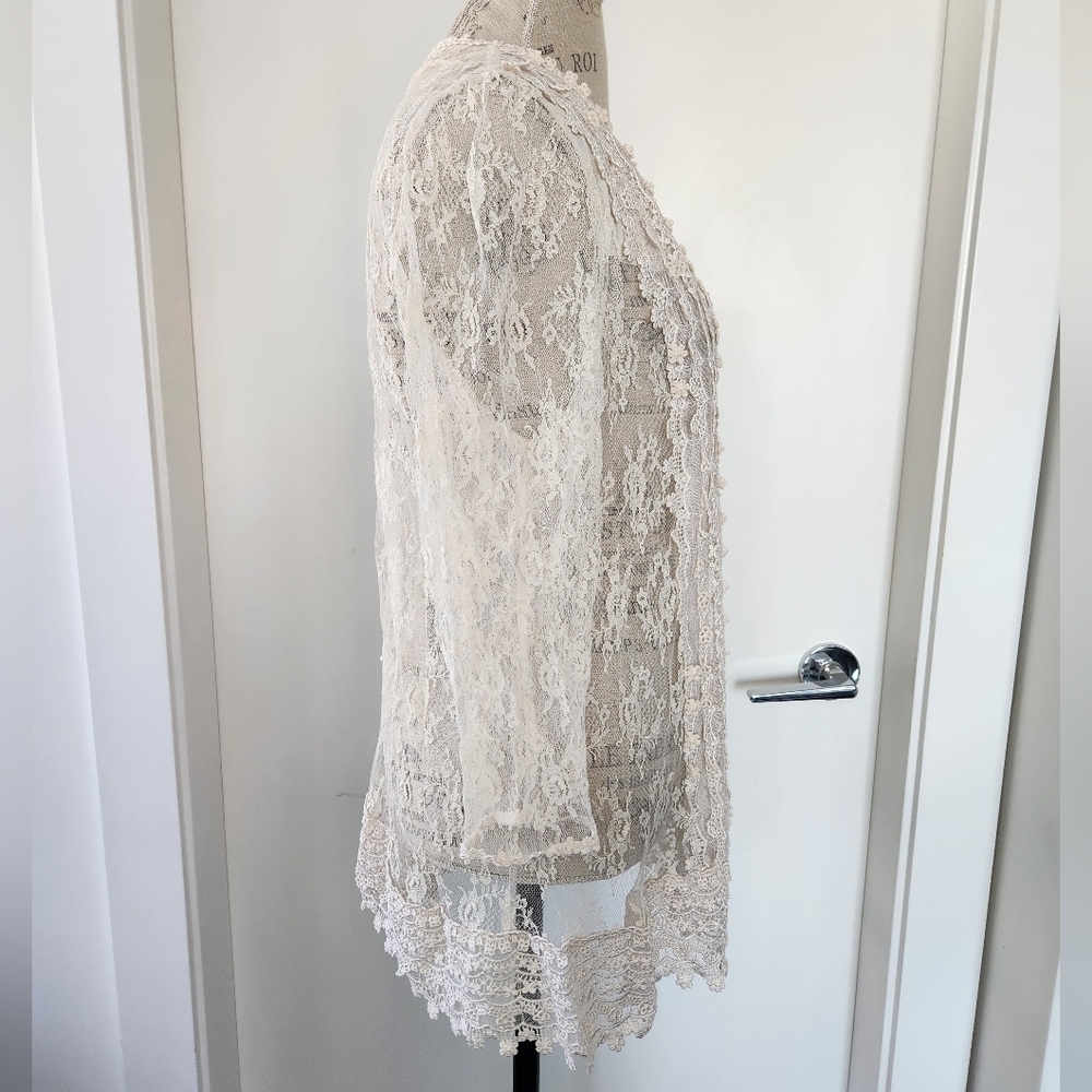 60s Antique lace lingerie dress - Picture 3 of 8